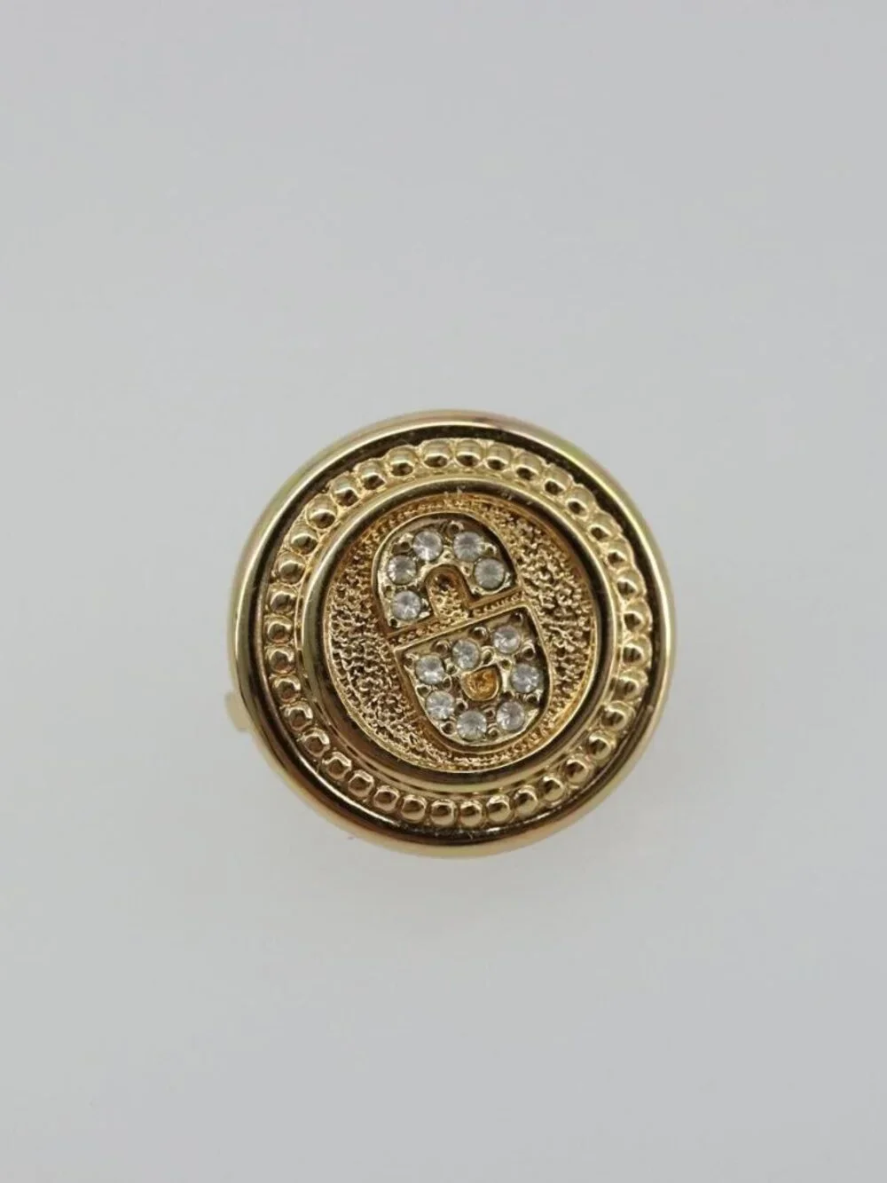 Christian Dior Earring metal Gold Tone Auth ka3906A